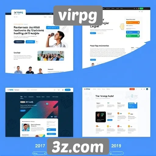 Evolução do design do site virpg